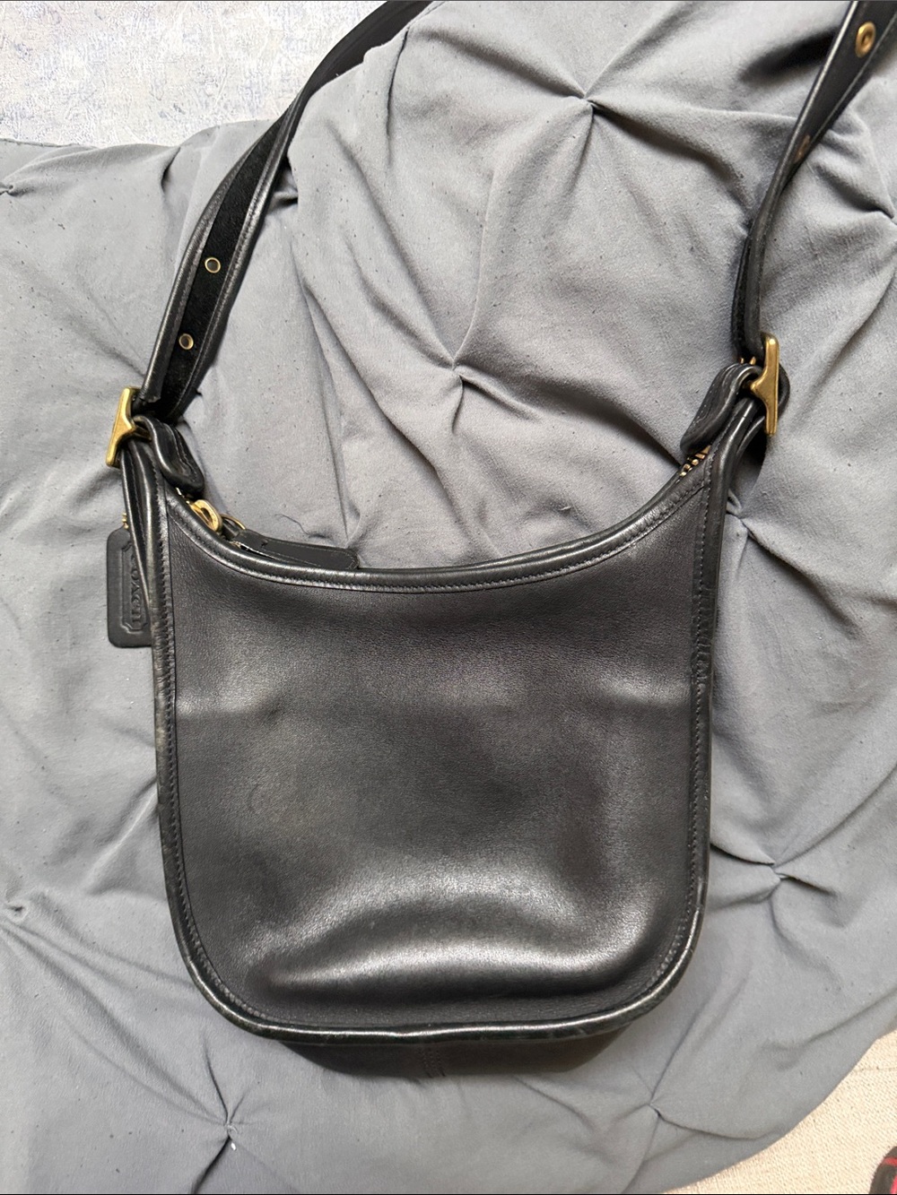 Coach Black Leather Adjustable Strap Crossbody - Picture 6 of 12